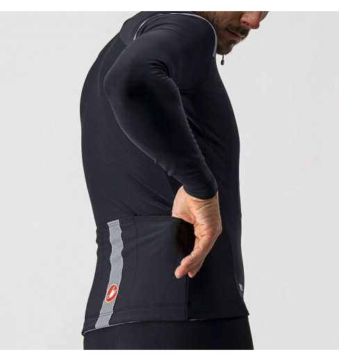 Veste Cyclisme Castelli Nelmezzo RoS Manches Longues – Rouge, Taille L – Polaire Hydrofuge