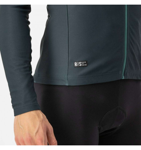 Castelli Tutto Nano Ros Fietsshirt Lange Mouwen Donkergroen Heren