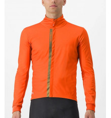 CASTELLI veste vélo coupe vent Entrata rouge orangé