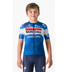 SOUDAL QUICK-STEP Aero junior short-sleeved cycling jersey - 2024