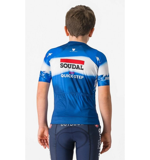 Maillot vélo équipe pro Etixx Quic Step manches courtes jaune