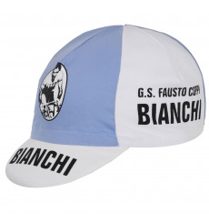 APIS casquette de cyclisme vintage G. S. Fausto Coppi Bianchi