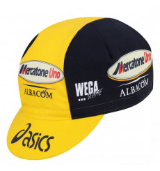 APIS casquette de cyclisme vintage Mercatone Uno Asics