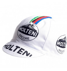 APIS casquette de cyclisme vintage Molteni Blanc