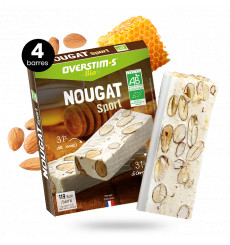 OVERSTIMS NOUGAT BIO étui de 4 barres