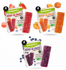 OVERSTIMS Pack of 4 ORGANIC FRUIT JELLIES