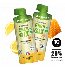 OVERSTIMS Gel Energix Miel BIO, 10 tubes de 25 g