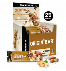 Overstims Salted Origin'Bar 25 bars of 40g