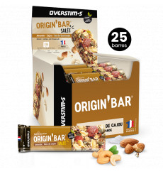 Overstims Salted Origin'Bar 25 bars of 40g