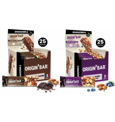 OVERSTIMS Origin'Bar - 25 barres de 40 g