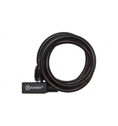 Antivol Spiral AUVRAY Combi – 150 Cm X 12 Mm – à Code – Avec Support – Neuf