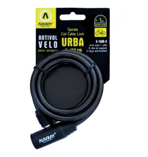 AUVRAY SPIRAL ANTI-THEFT URBA - Length 150cm - Diam 8cm