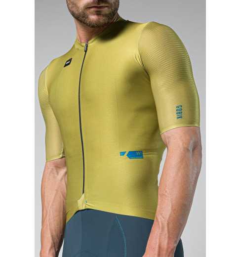 GOBIK maillot vélo manches courtes homme Attitude 2.0 SPLIT GREEN 2024