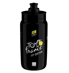 ELITE FLY Teams Tour de France black map water bottle - 550ml