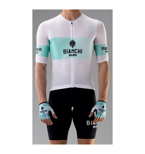 Maillot Cyclisme Bianchi Milano Vintage Années 90 – Homme Taille 6 (M), Multicolore