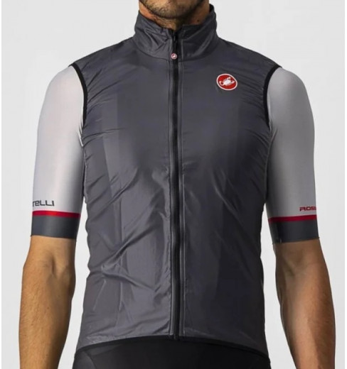 CASTELLI Aria dark gray cycling windproof vest 2024