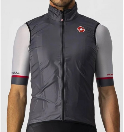 CASTELLI gilet vélo coupe vent Aria Dark Gray 2024