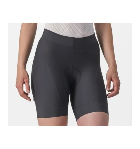 CASTELLI Prima Dark gray / Soft orange women's cycling shorts 2024