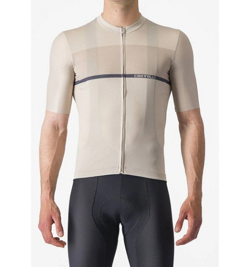 CASTELLI maillot vélo manches courtes Tradizione - Silver moon / Clay twilight blue