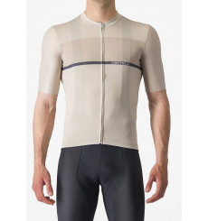 CASTELLI maillot vélo manches courtes Tradizione - Silver moon / Clay twilight blue