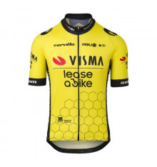 TEAM JUMBO VISMA maillot velo manches courtes Replica Lease a Bike 2024