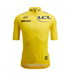Santini Tour de France Replica Leader Yellow cycling jersey 2024